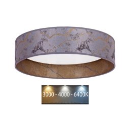 Brilagi - Iluminação de teto LED VELVET LED/24W/230V 3000/4000/6400K cinzenta/dourada