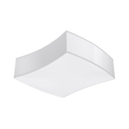 Sollux SL.1054 - Iluminação de teto SQUARE 2xE27/60W/230V branca