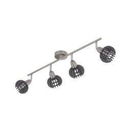 Briloner 2852-046 - Foco RETRO 4xE14/5,5W/230V árvore da borracha