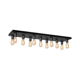 Foco FILO 11xE27/60W/230V preto
