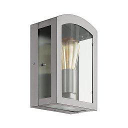 Eglo 97477 - Luz de parede de exterior PARETTA 1xE27/60W/230V cromo mate IP44