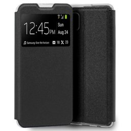 Capa Samsung Galaxy M22, Galaxy M32 (Samsung M225) FLIP BOOK com Janela Preto