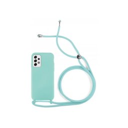Capa Samsung Galaxy A53 5G (Samsung A536) Silicone SOFT LITE com Cordão Verde Claro
