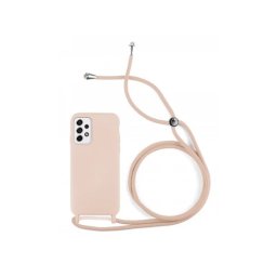 Capa Samsung Galaxy A53 5G (Samsung A536) Silicone SOFT LITE com Cordão Rosa