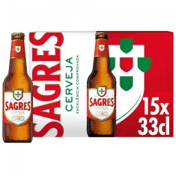 Cerveja "Sagres" - Pack 15 x 33cl