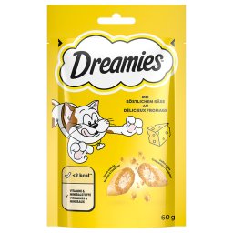 60g Dreamies Queijo snacks para gato