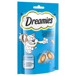 60g Dreamies Salmão snacks para gato