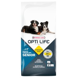 2x12,5kg Senior Medium & Maxi Opti Life ração cães