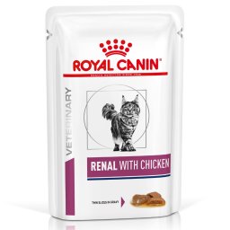 12x85g frango Feline Renal Royal Canin Veterinary comida húmida