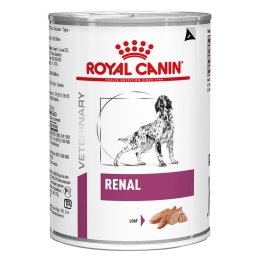 12x410g mousse Canine Renal Royal Canin Veterinary comida húmida cães