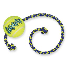 KONG SqueakAir bola com cordel para cães M/L