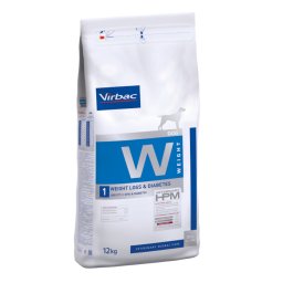 2x12kg Weight Loss & Diabetes Virbac W1 Veterinary HPM ração cães