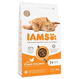 3kg frango Advanced Nutrition Adult Cat IAMS ração gatos