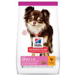 6kg frango Adult Light Small & Mini Hill's Science Plan ração cão