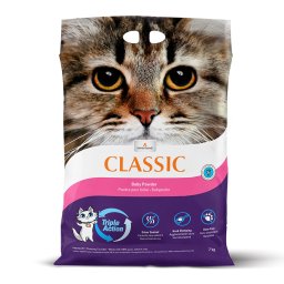 7kg Classic areia aglomerante com aroma a talco