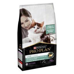 2x1,4kg LiveClear Kitten peru PURINA PRO PLAN ração gatos
