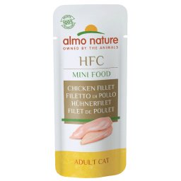 5x3g Almo Nature Green Label Mini Food snacks para gatos Filete de Frango