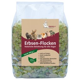 2x500g Flocos de ervilhas snacks para roedores