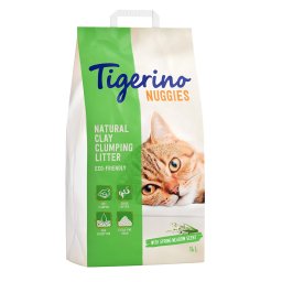 2x14l aroma fresco Tigerino Nuggies Fresh areia aglomerante gatos
