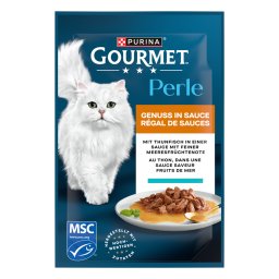 26x85 Delícias em Molho atum Purina Gourmet Perle comida húmida gato
