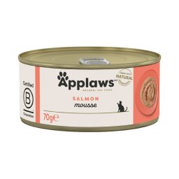 6x70g Applaws Mousse salmão latas gatos