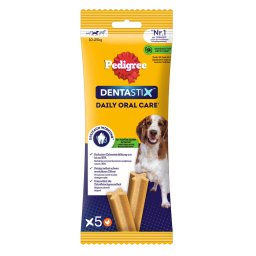 5uds. Pedigree Dentastix snacks Cães médios cães