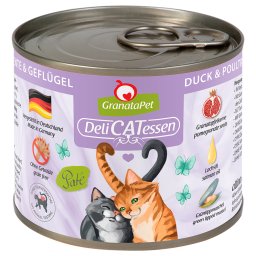 6x200g Pato e aves GranataPet DeliCatessen latas gatos