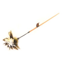 Cana com penas Crinkle Dancer para gatos 70cm