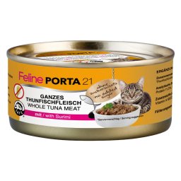 6x156g Feline Porta 21 comida para gatos Atum com surimi