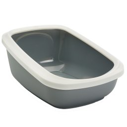 Savic Aseo Jumbo Caixa de areia para gatos cinzento/branco 67,5x48,5cm