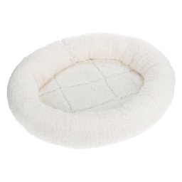 Cama Fluffy 2 em 1 branco para gatos