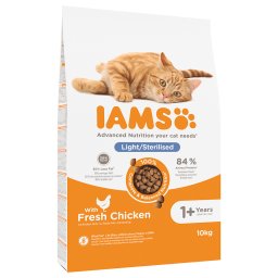 10kg frango Advanced Nutrition Sterilised Cat IAMS ração gato