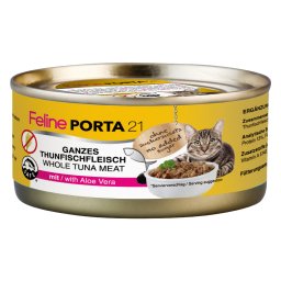 6x156g Feline Porta 21 comida para gatos Atum com aloe