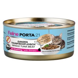 6x156g Feline Porta 21 comida para gatos Atum com espadilha