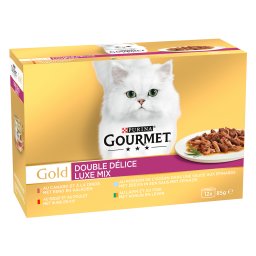 12x85g misto Duo Delice Gourmet Gold comida húmida para gatos