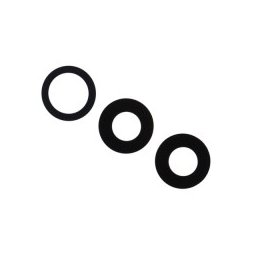 Lente de câmara traseira para iPhone 11 Pro / 11 Pro Max preto
