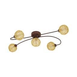 Eglo 97727 - Candelabro integrado LED CARIS 1 5xLED/3W/230V
