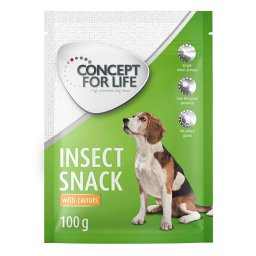 100g cenoura Insect Snack Concept for Life Snacks para cães