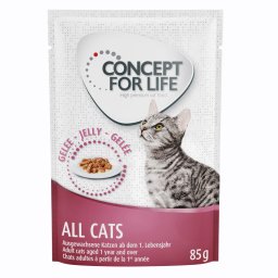 24x85g Concept for Life All Cats em gelatina