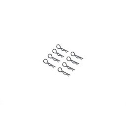 Cleme mici pentru caroserie automodele 1/10, culoare neagra (6buc.)