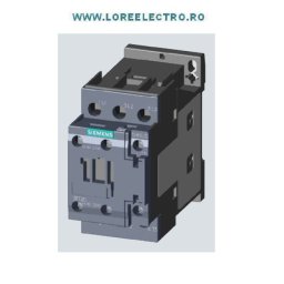3RT2028-1AF00 Contactor 18,5KW / 400 V, CONTACTOR 38 A SIEMENS Sirius, tensiune bobina 110V ac, Auxiliar 1NO+1NC, S0