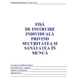 0,87 Lei/ buc - PACHET 500 Fise SSM ( Fise de instruire individuala privind securitatea si sanatatea in munca ) + CADOU 1 PIX SCHNEIDER K15