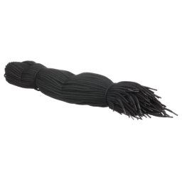 Set 50 perechi sireturi negre rotunde, ghete, NC 75 cm