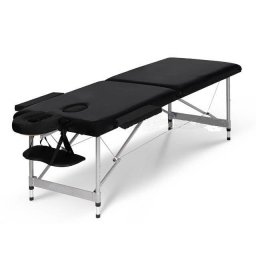 Masa masaj portabila usoara , aluminiu Elora Plus Negru 8cm