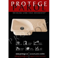 Chiuveta FAT, granit compozit GRANIXIT, 1 cuva stanga si picurator dreapta, 90x49x21 cm, 9.26.05