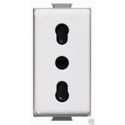 MATIX- PRIZA STANDARD ITALIAN 10-16A, MODULARA, 1M, ALB