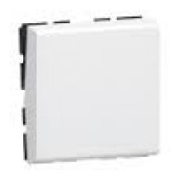 MATIX- BUTON REVENIRE, 10A, MODULAR, 2M, ALB