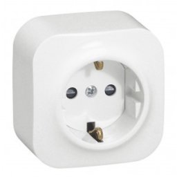 FORIX IP2X- PRIZA SIMPLA SCHUKO 2P+T, 16A, ALB