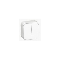 FORIX IP2X- INTRERUPATOR DUBLU,10A, ALB