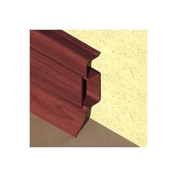 PBC505 - Plinta PROLUX din PVC culoare mahon pentru parchet 50 mm